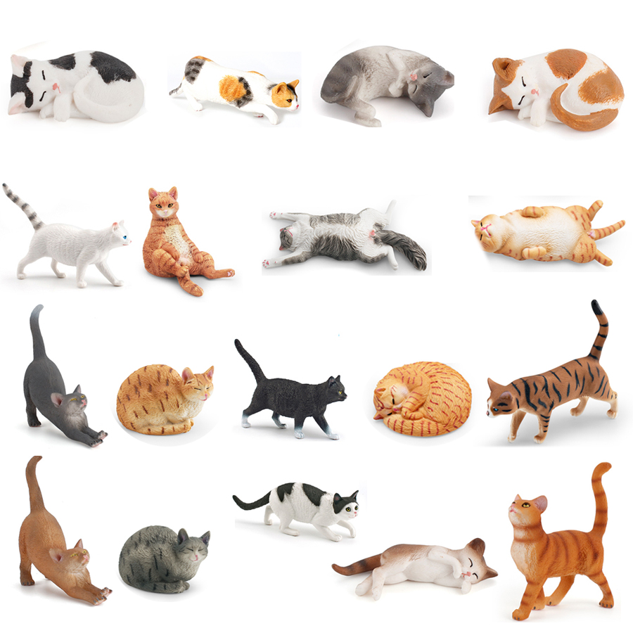 Realistic Cute Kitty Lazy Past - Kids Toys Home recension och pris