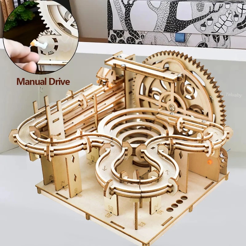 DIY Wooden Marble Run Mechanic - Marble Run Set recension och pris