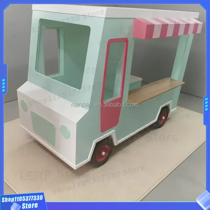 Wooden Ice Cream Cart Toy with - Kids Toys Mall recension och pris