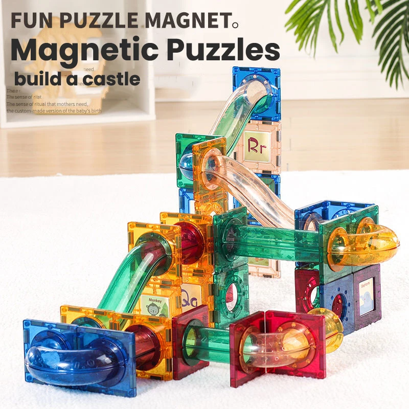Magnetic Sheet Building Block  - Marble Run Set recension och pris