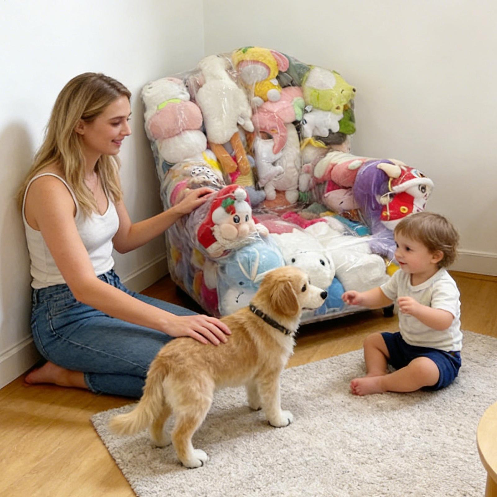 Clear Stuffed Animal Bean Bag  - Kids Toys Home recension och pris
